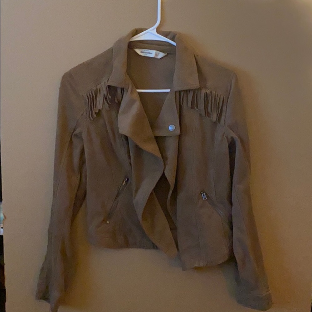 Faux suede jacket